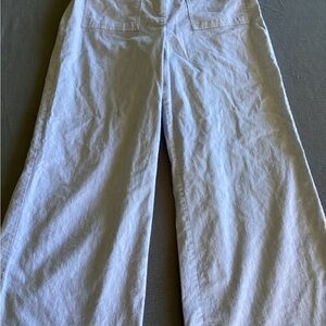 Loft wide leg sailor pants -SZ 12 curvy blue/white
Waist 15”
Inseam 29”
Rise 6”